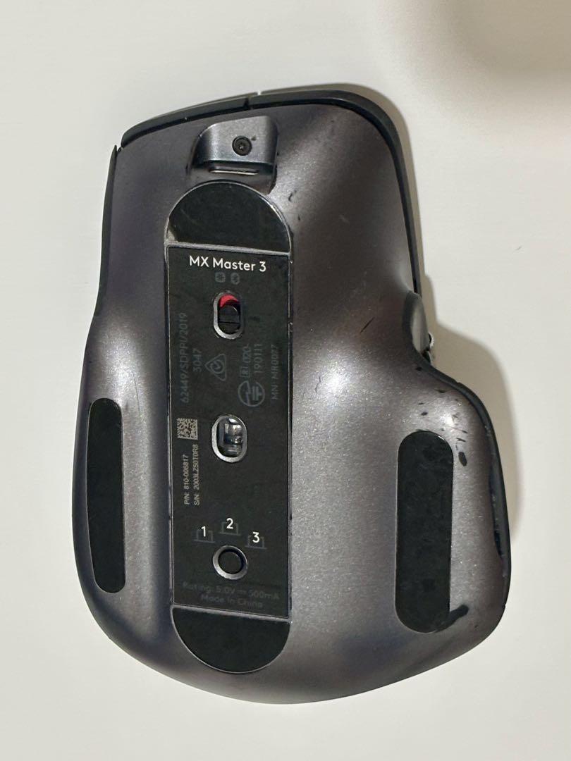 Logitech MX Master 3 ワイヤレスマウス 黒 使用感あり Logitech MX Master 3S Performance Wireless Mouse (Black