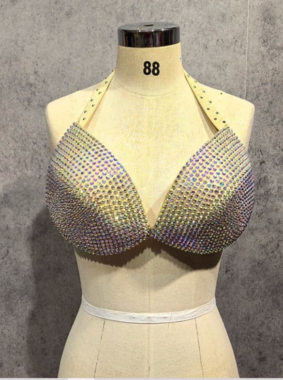 オーダーメイド A~H カップ シーズンビキニ ブラ単品 ベリーダンス新品、♥