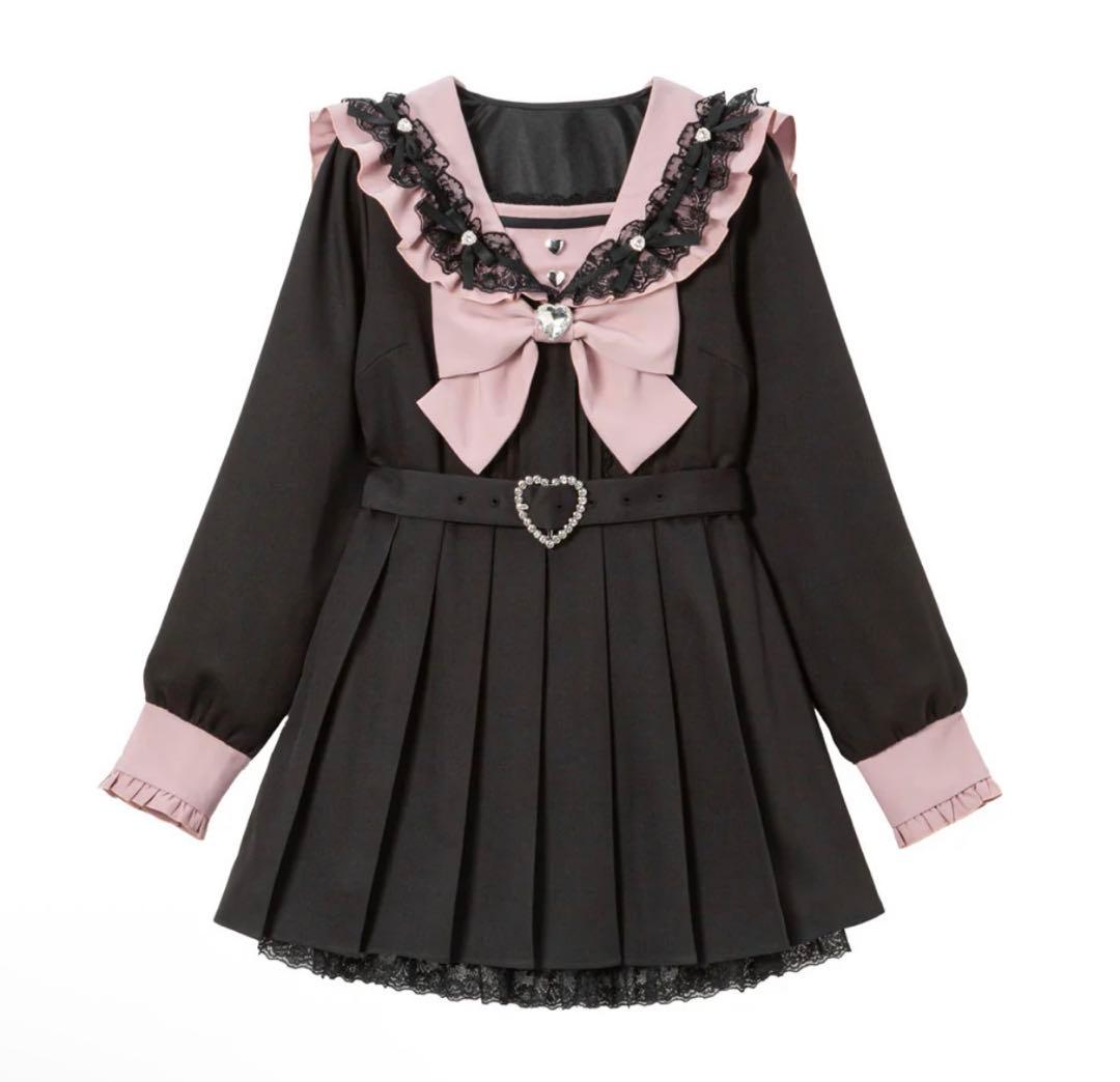 セーラービジューレースフリルワンピース