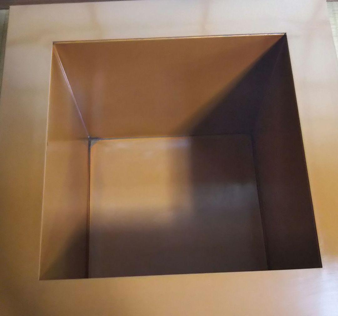 茶道具 銅製 炉おとし 炉壇 茶道具 炉壇 炉旦 銅製 新品未使用 保管品