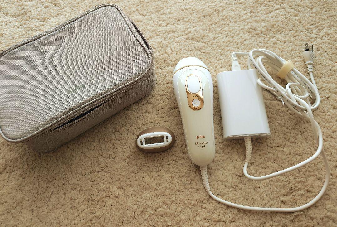 美品　Braun Silk-expert Pro 5 脱毛器 ブラウン シルクエキスパートプロ5 IPL ムダ毛処理 光美容器