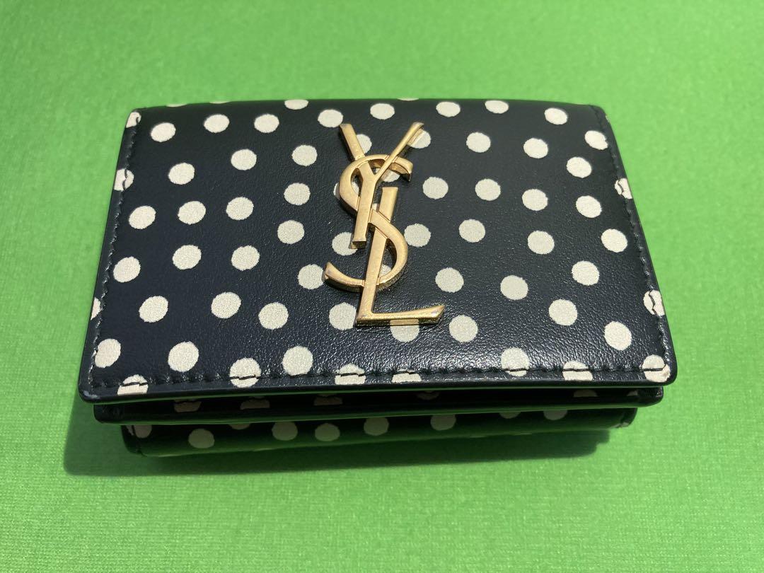 SAINT LAURENT サンローラン ドット 三つ折り財布 水玉 ウォレット