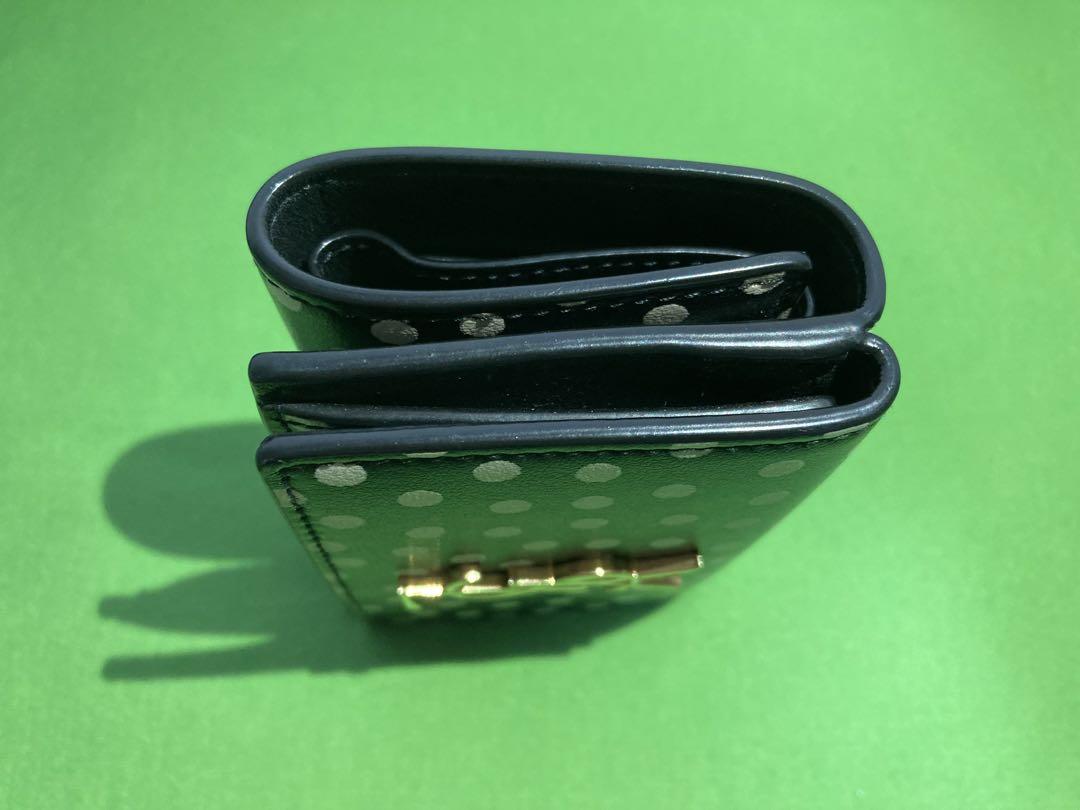 SAINT LAURENT サンローラン ドット 三つ折り財布 水玉 ウォレット