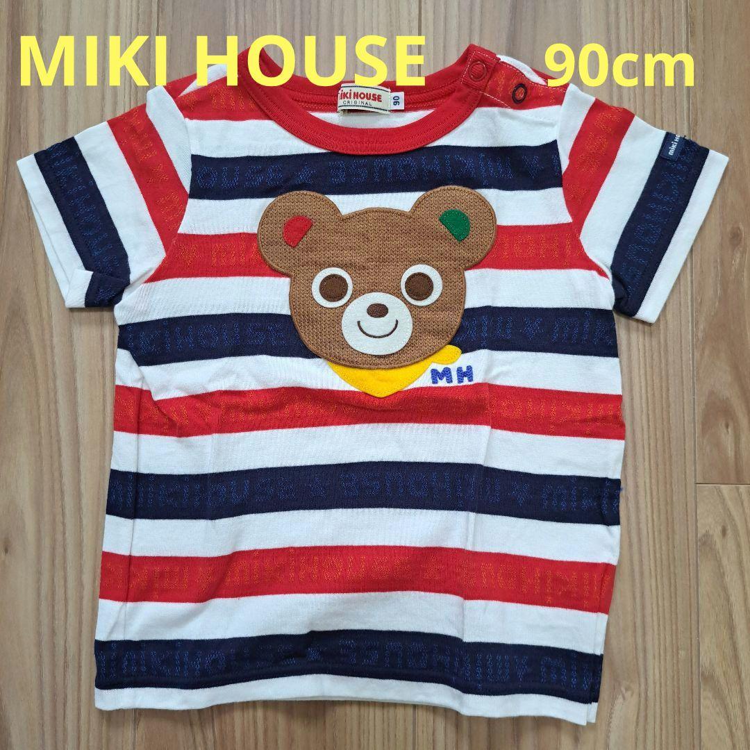ミキハウス　プッチー冒険半袖Tシャツ 新品　未使用タグ付き mikihouse - (新品)ミキハウス大人気プッチーくん総柄半袖T