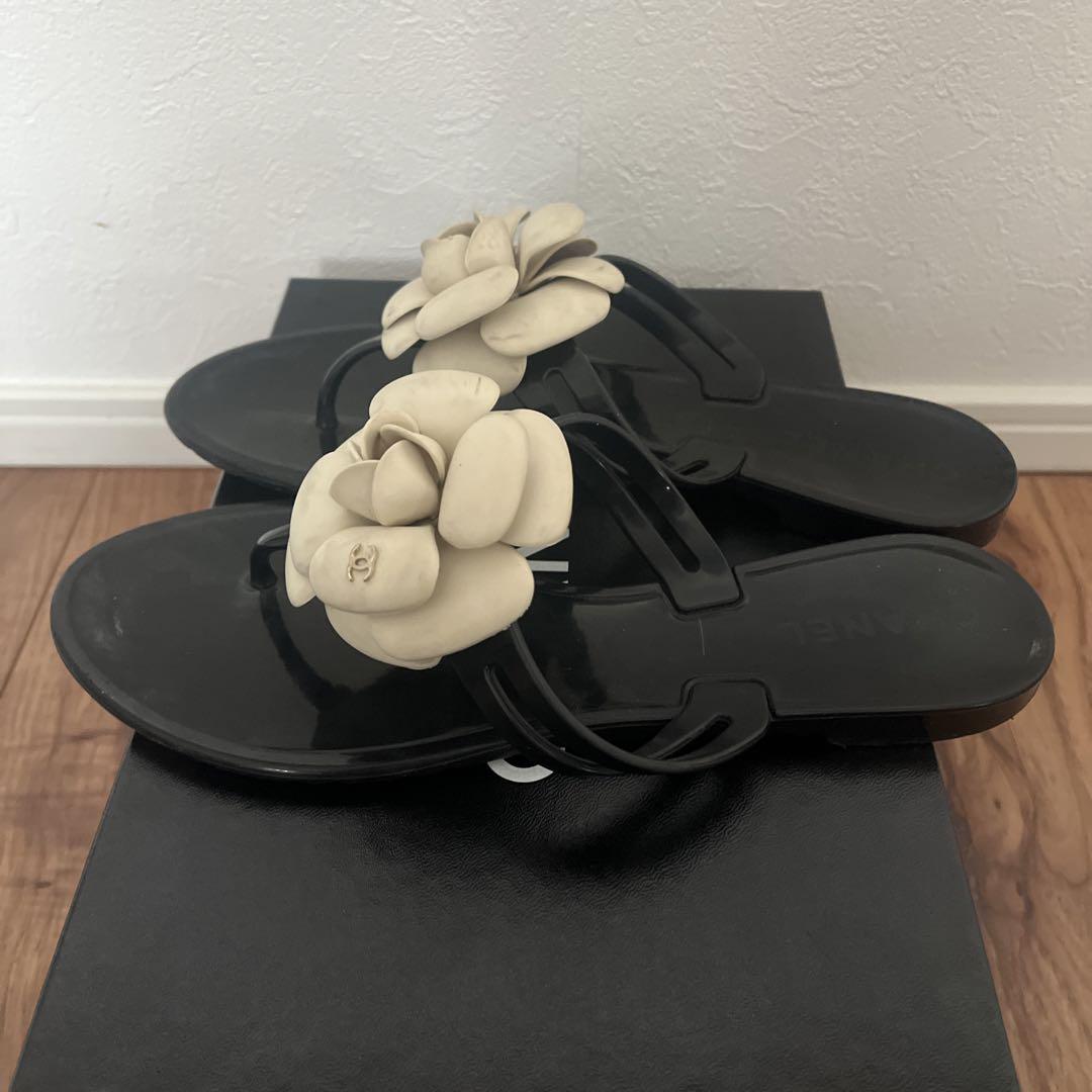 CHANEL トングサンダル 37