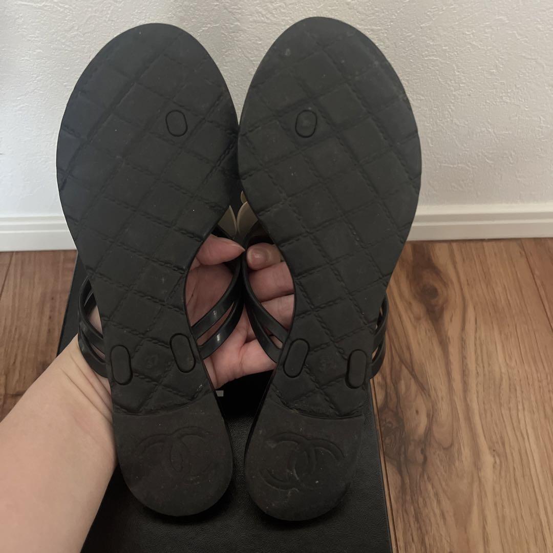 CHANEL トングサンダル 37
