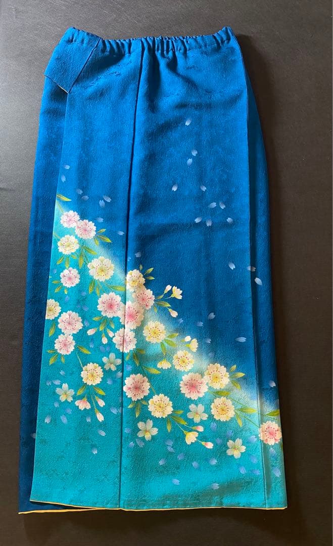 二部式振袖　マリンブルー