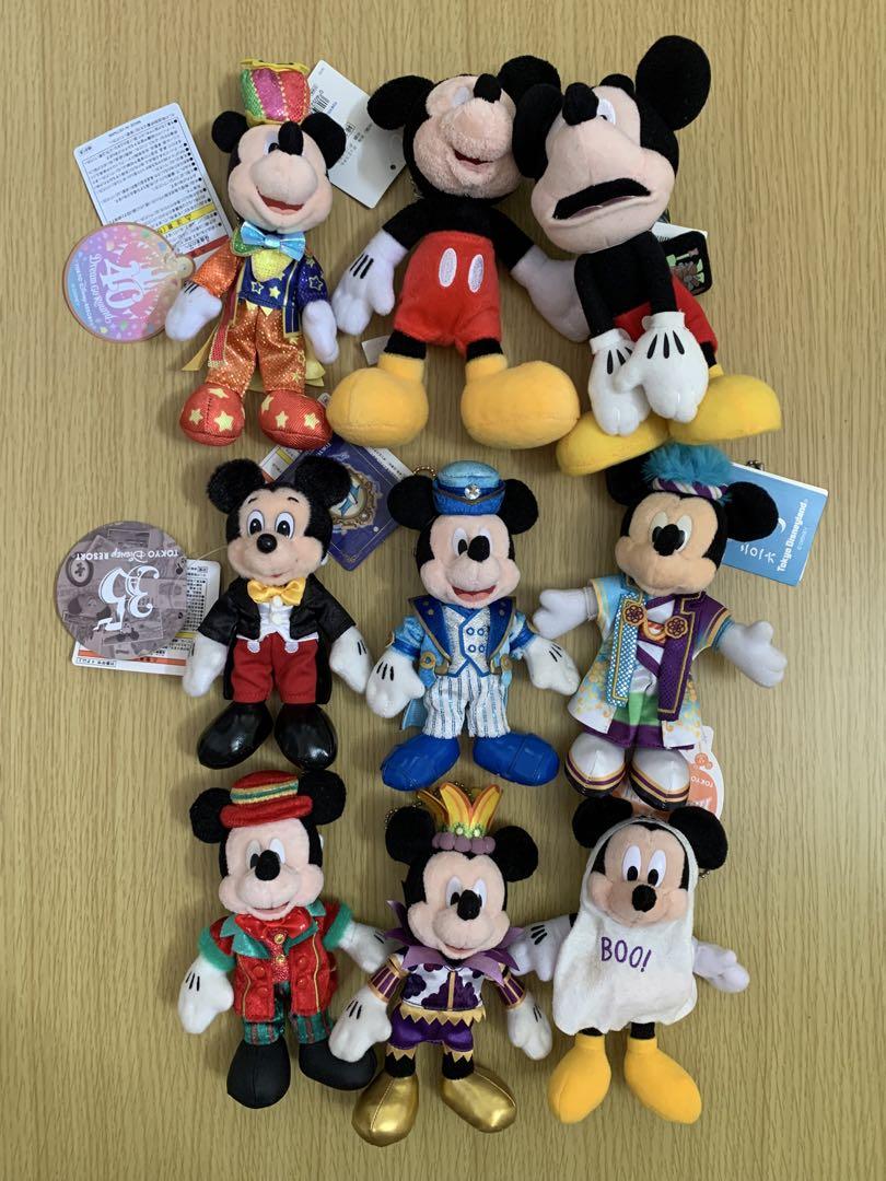 ディズニー ミッキーぬいぐるみバッジぬいぐるみ まとめ売り