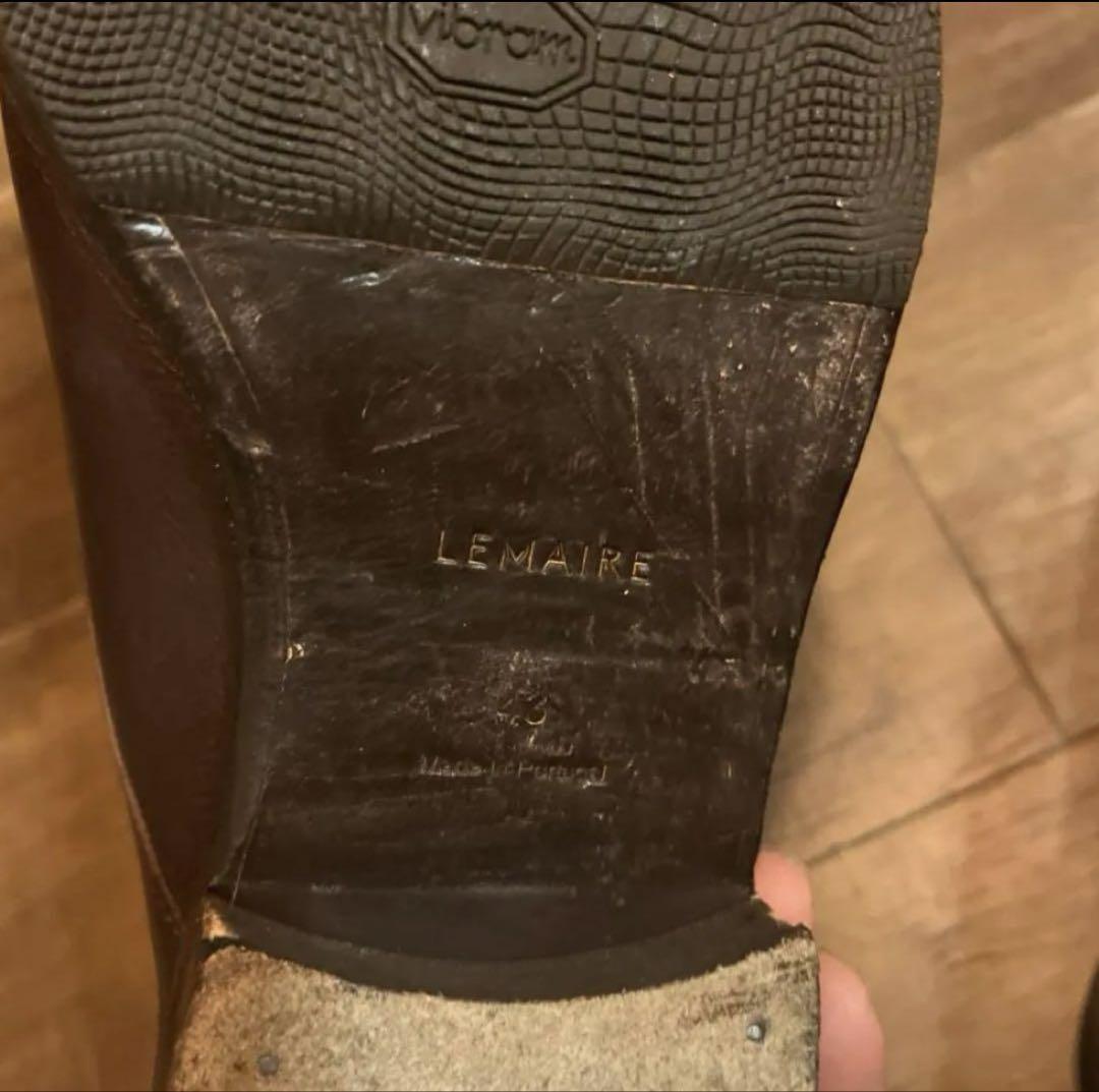 LEMAIRE ルメール レザーシューズ 43 brown 革靴 - メルカリ
