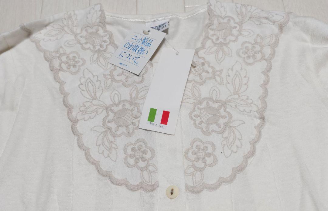 新品タグ付　BIEN ビアン　イタリア製　高級刺繍入りパジャマ　綿混 新品タグ付BIEN ビアンイタリア製高級刺繍入りパジャマ綿混