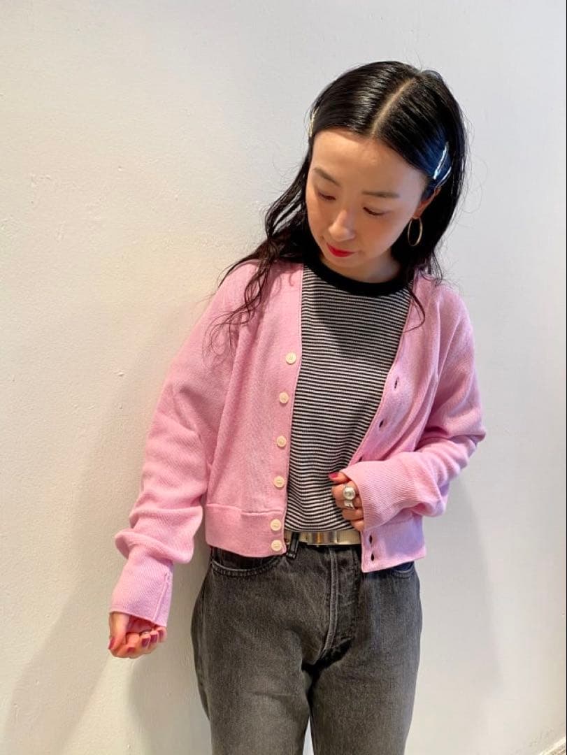 ラコステ BEAMS BOY別注 ウール混カーディガンM LACOSTE