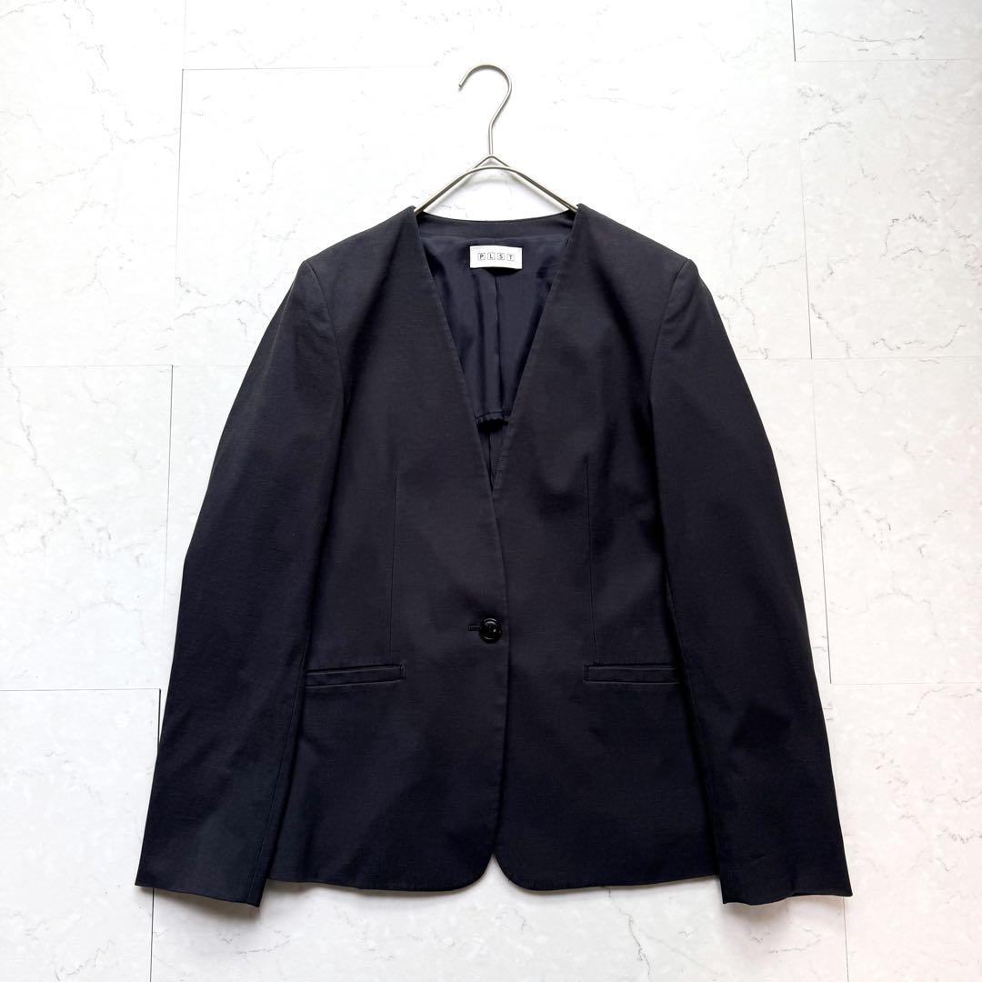 プラステ スーツ セットアップ ノーカラージャケットパンツ M ウォッシャブル
