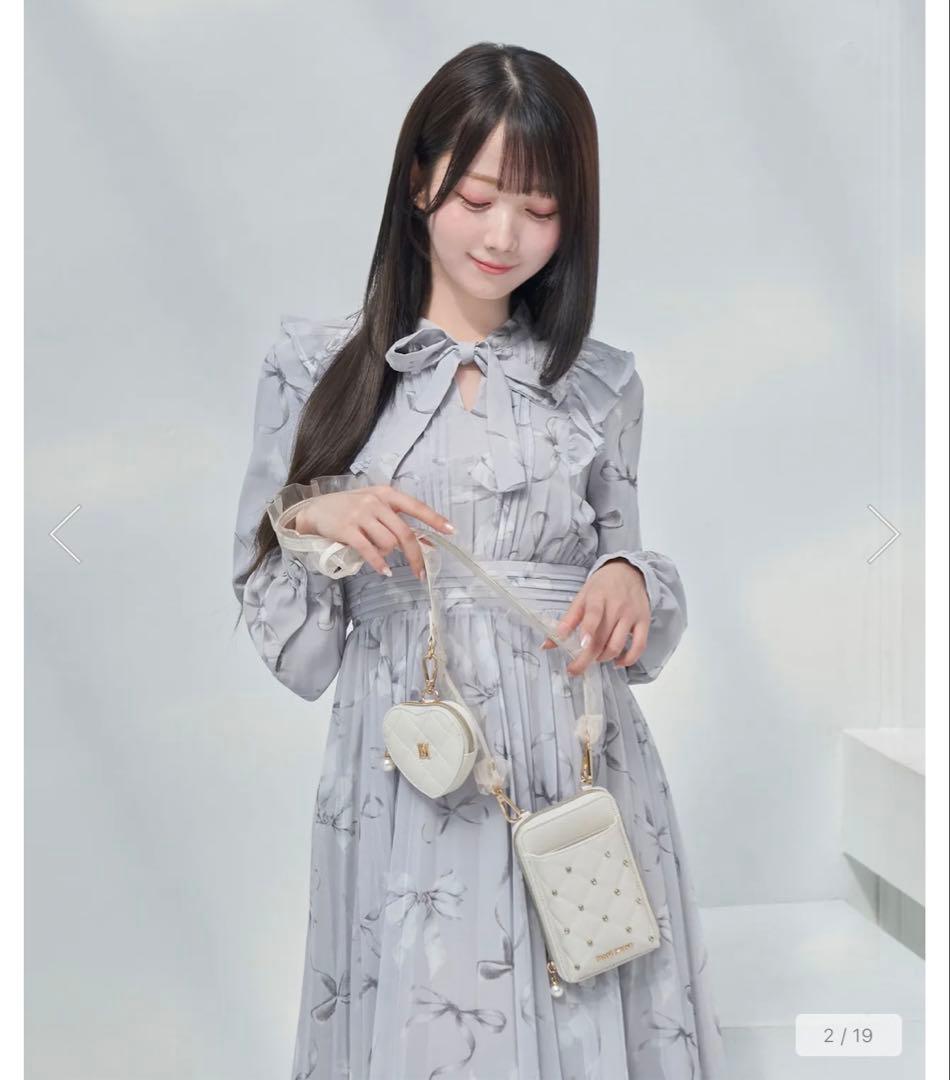 Rosé Muse organ frill mini shoulderバッグ