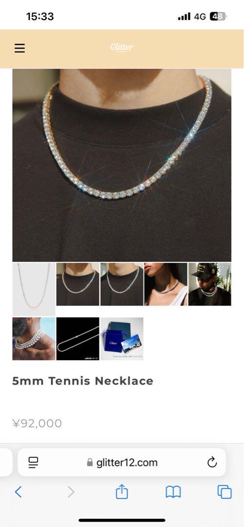 5mm テニスネックレス