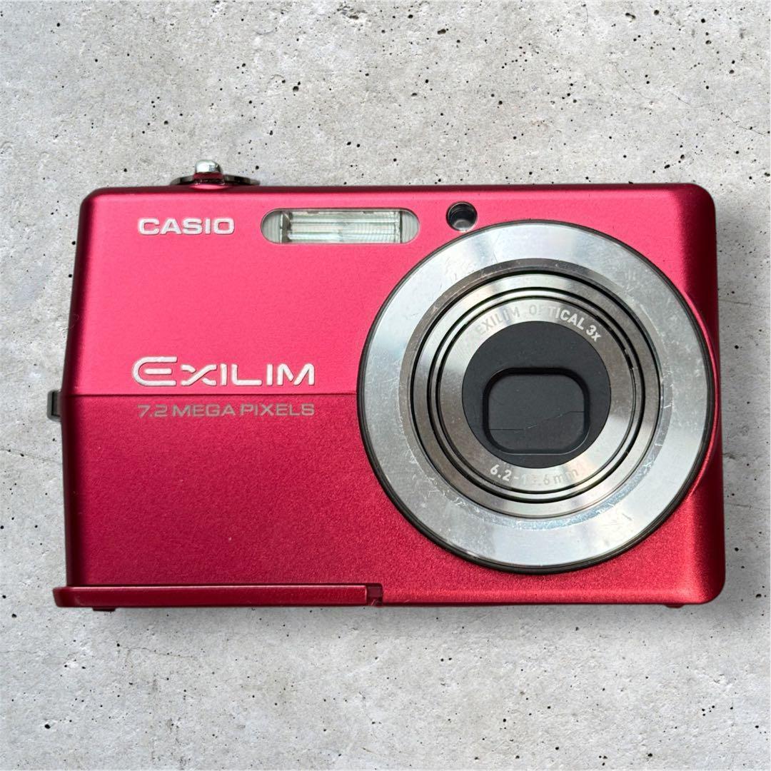 動作確認済✨カシオ EXILIM EX-Z700 赤 レッド 箱付き コンデジ