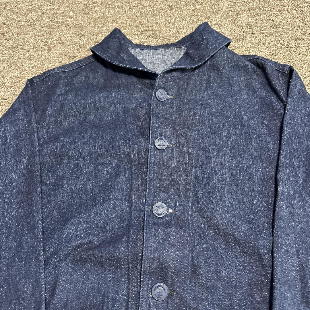 foolsgoldLot2220 USNAVY ショールカラーカバーオール