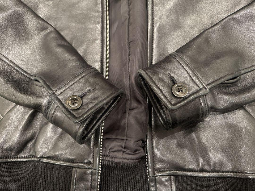 【美品】APC　アーペーセー　モトブルゾン　レザージャケット　XS　シープスキン A.P.Cモトブルゾン XSサイズ レザージャケット