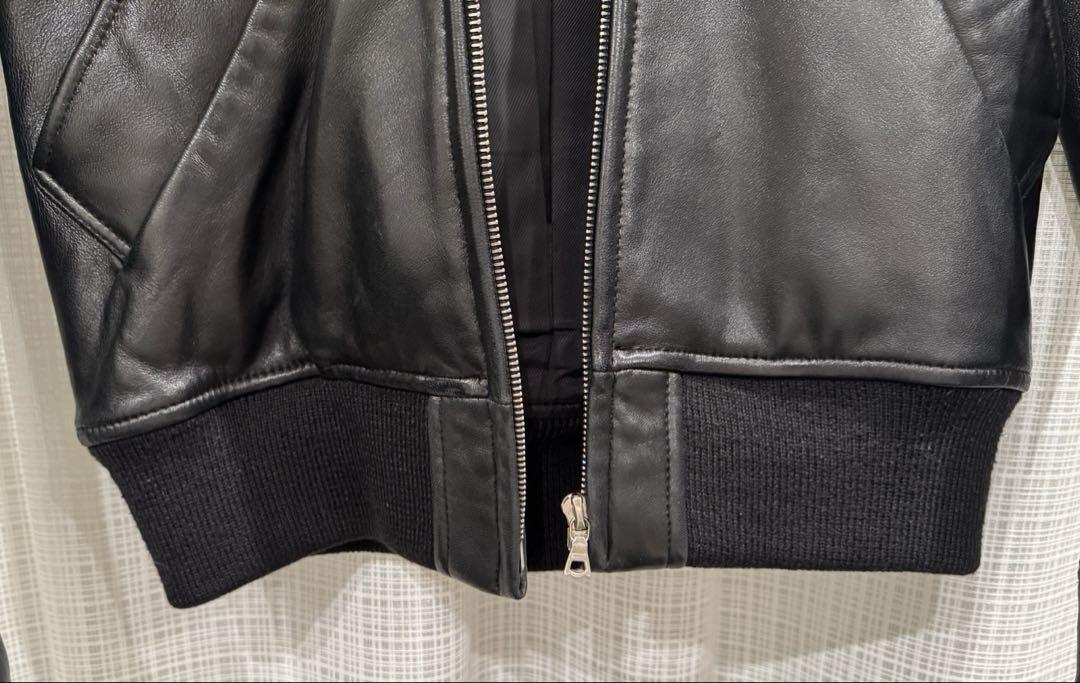 【美品】APC　アーペーセー　モトブルゾン　レザージャケット　XS　シープスキン A.P.Cモトブルゾン XSサイズ レザージャケット