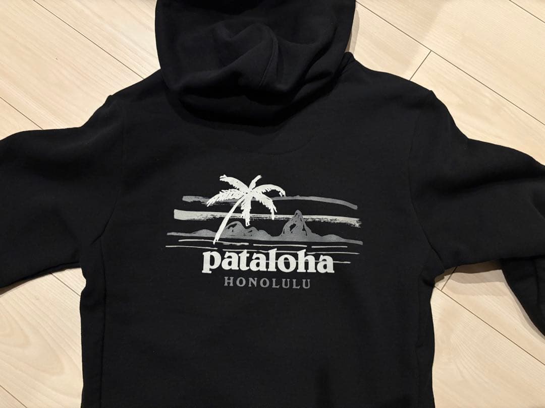 pataloha Patagonia ハワイ 黒 パーカー S XS