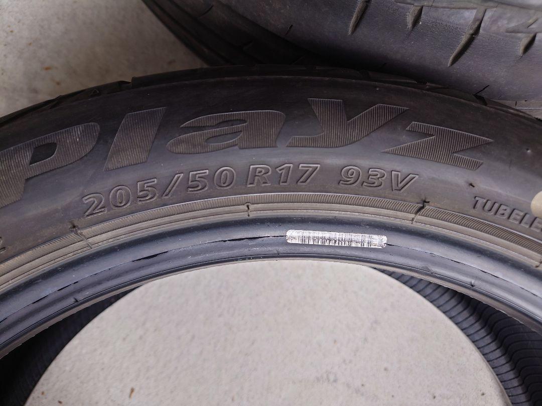 ブリヂストン Playz PX-RVII 205/50R17 93V　4本　①