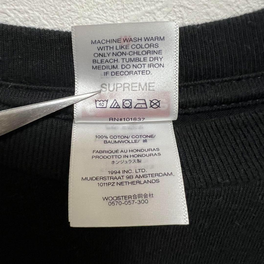 y56【美品】シュプリーム カーステ ビッグプリント ロゴ Tシャツ 入手困難