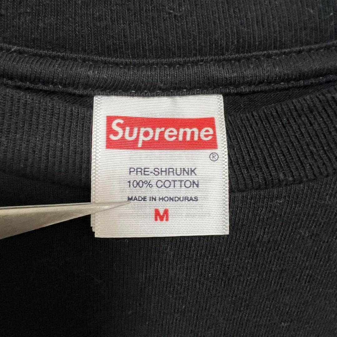 y56【美品】シュプリーム カーステ ビッグプリント ロゴ Tシャツ 入手困難
