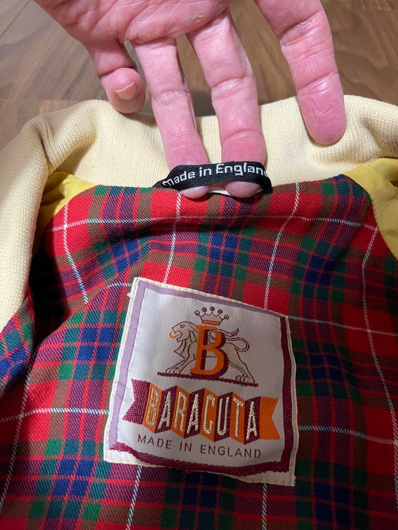 BaracutaG9バラクータG-9ブルゾン36イエローAEROジップ英国製S
