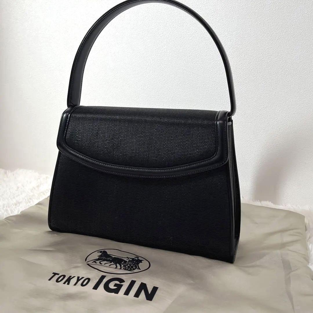 東京イギン　IGINハンドバッグ　ホースヘア 新品未使用 東京IGIN イギン ホースヘア フォーマルバッグ 冠婚