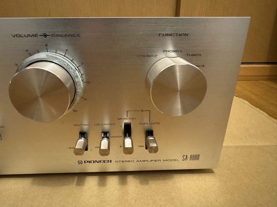 pioneer sa-8800 ステレオアンプ　通電確認