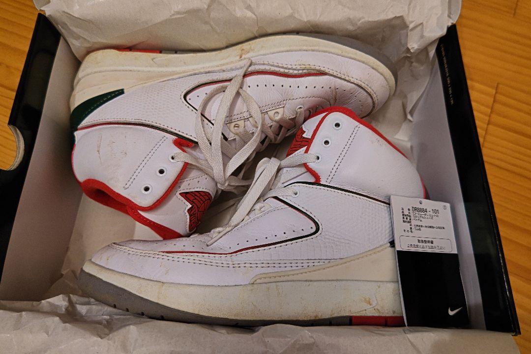 Air Jordan 2 レトロ ハイカットシューズ ホワイト/レッド Air Jordan 2 レトロ ハイカットシューズ ホワイト/レッド