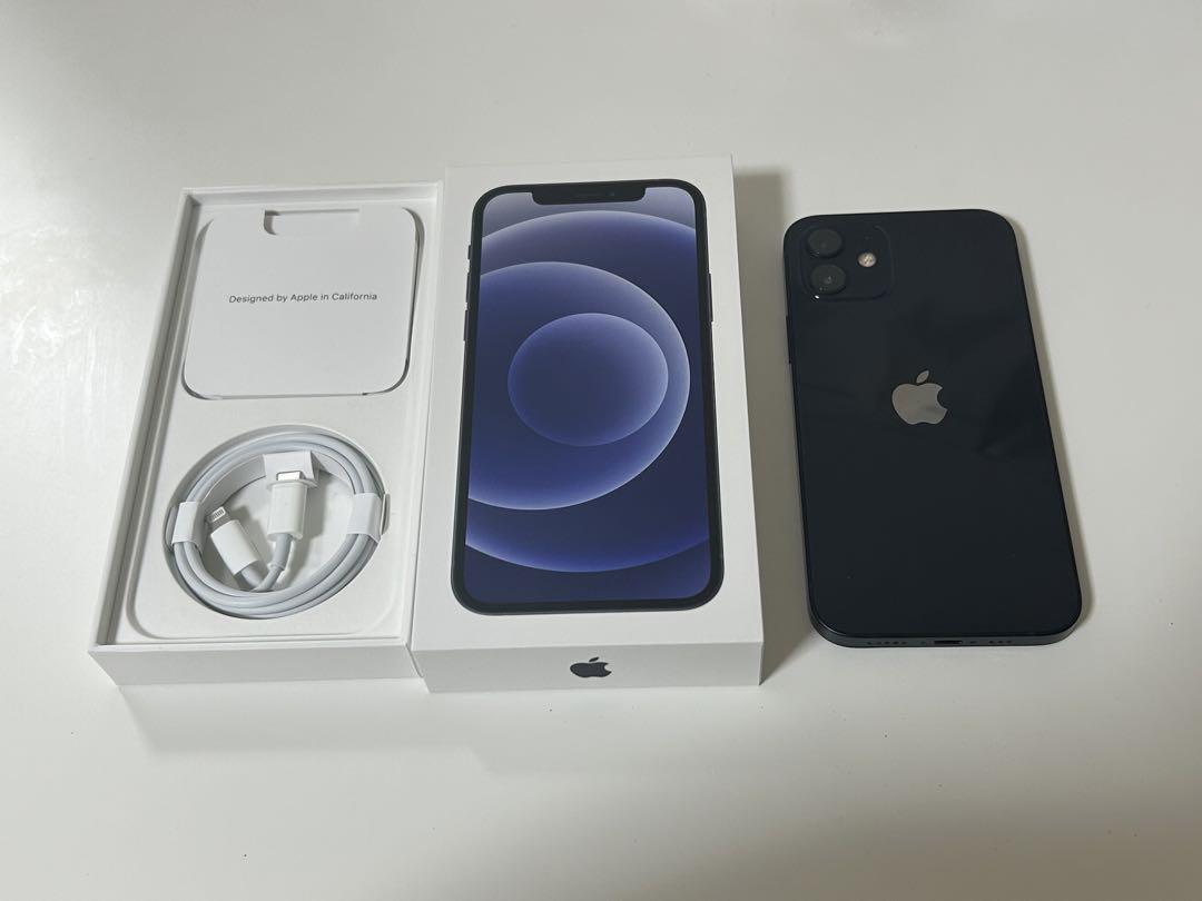 【コスパ】iPhone12 ブラック 128GB SIMフリー 本体 100% iPhone12 本体 SIMフリー ブラック 64GB