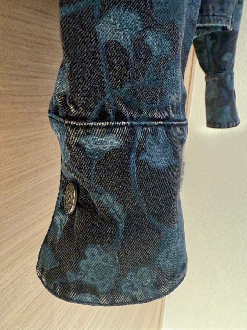 シャネル コットン デニムジャケット ラック×ブルー シャネル コットン デニムジャケット ラック×ブルー