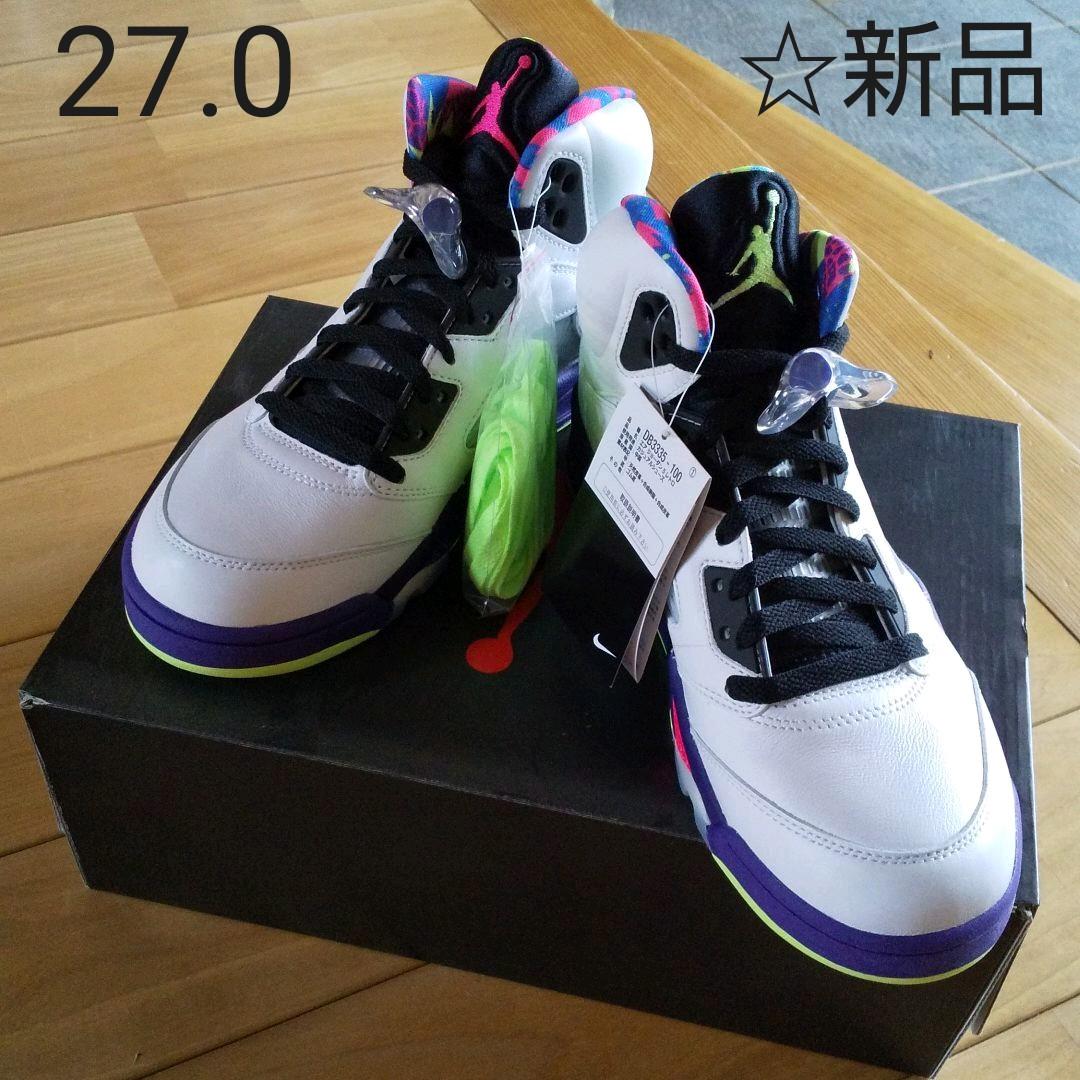 ホワイト系,27cm【2021 新作】 ☆新品 NIKE ナイキ エアジョーダン 5 【超美品】 NIKE エアジョーダン6 27 サイズ ネイビー スニーカー