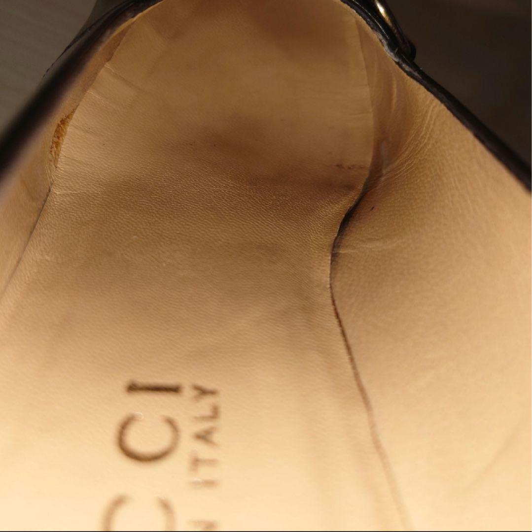 GUCCI グッチ　36C ホースビットパンプス　黒