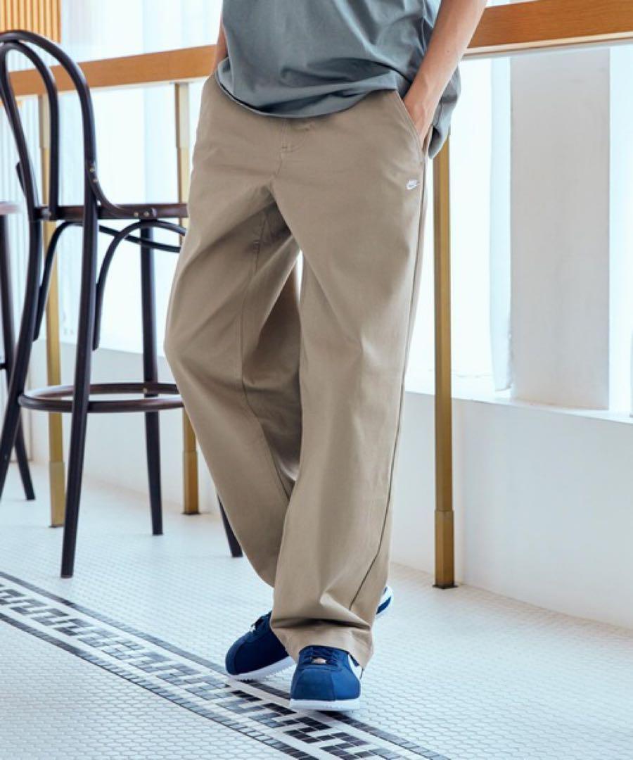 32 L 新品 ナイキ ライフ エル チノ パンツ チノパン メンズ ベージュ