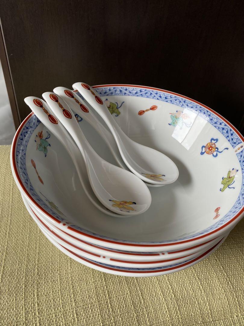 【新品】NARUMI ナルミ  唐子  ラーメン鉢４人用