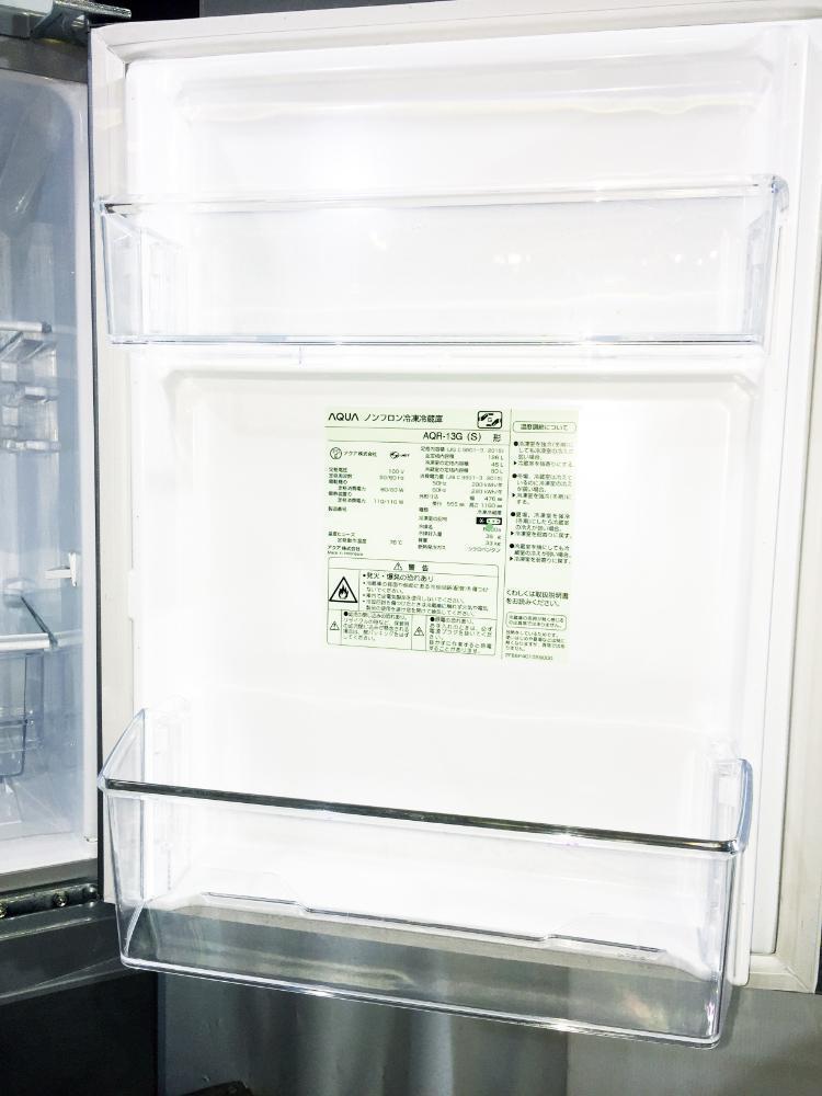 30日迄！★美品★AQUA 126L 冷蔵庫【AQR-13G-S】DFBT