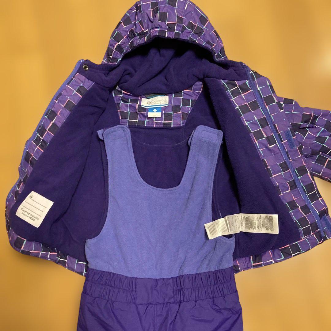 Columbia 子ども用スキーウェアセット 紫 100㎝ 女の子 - メルカリ