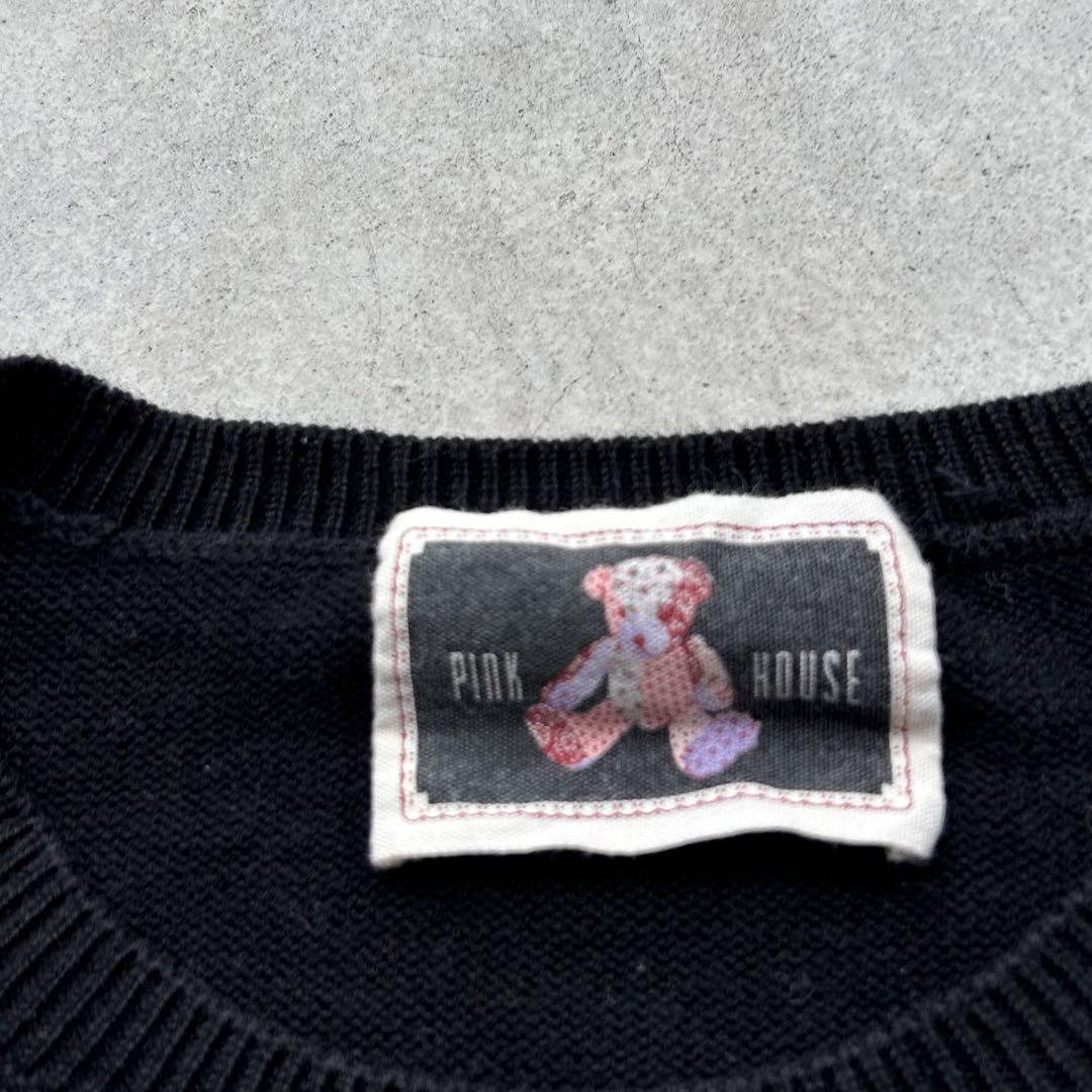 美品 PINK HOUSE ピンクハウス コットン ニット 刺繍 テディ ベア awardsandwinners.com