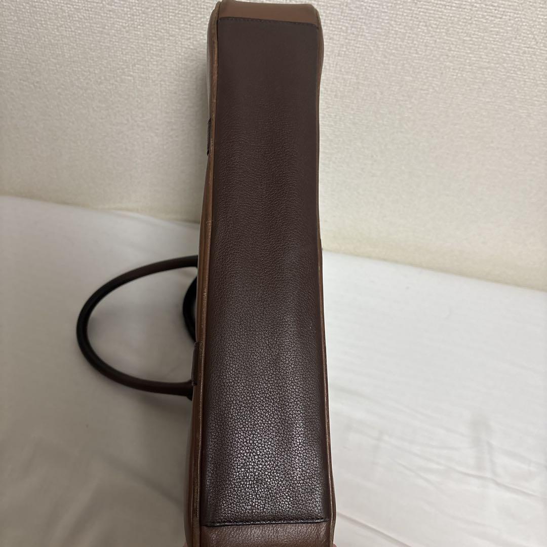 処分価格　COACH ブラウン レザー ビジネスバッグ