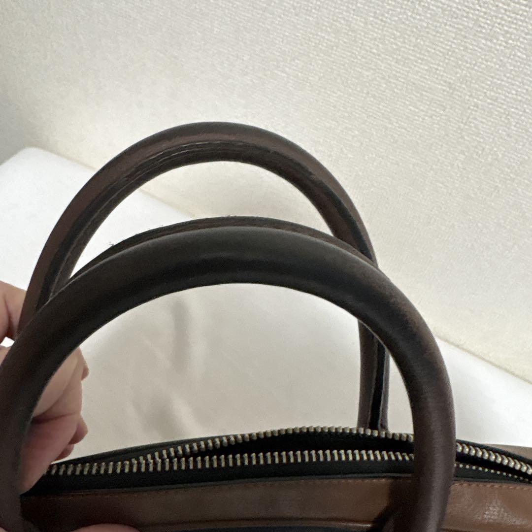 処分価格　COACH ブラウン レザー ビジネスバッグ
