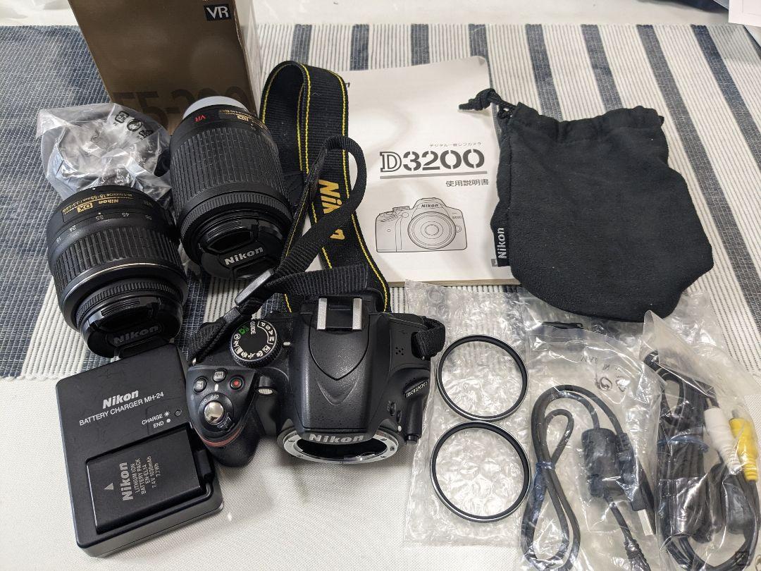 Nikon D3200 ダブルズームキット BLACK