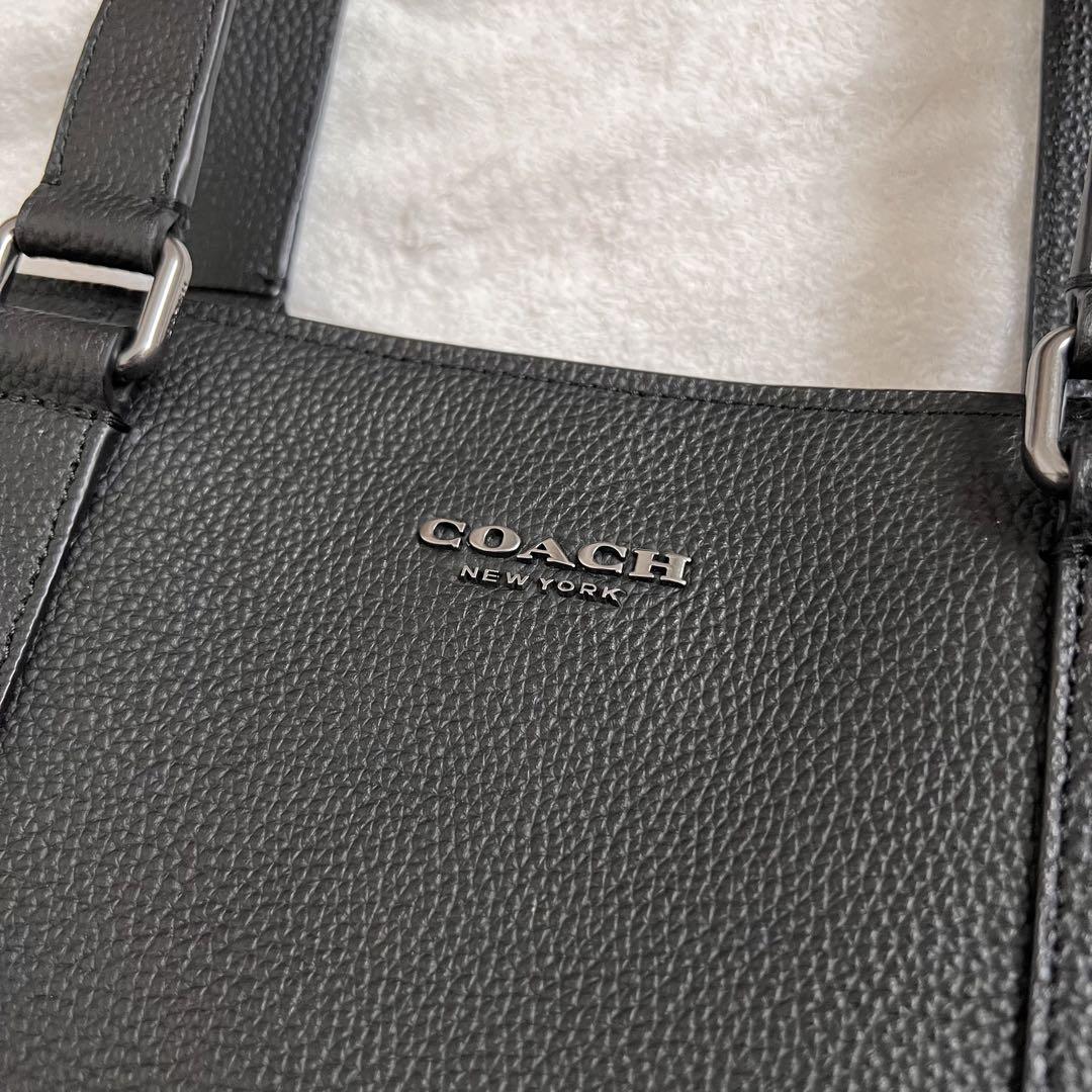 美品極上レザー✨　コーチ トートバッグ　ビジネスバッグ　2way C8157 黒