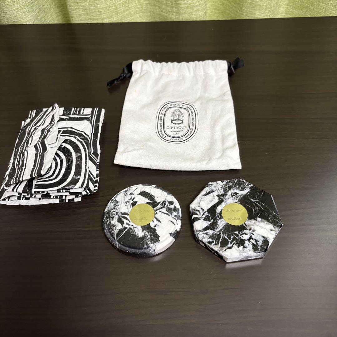 DIPTYQUE Sergiotto マーブル キャンドル リッド スタンド
