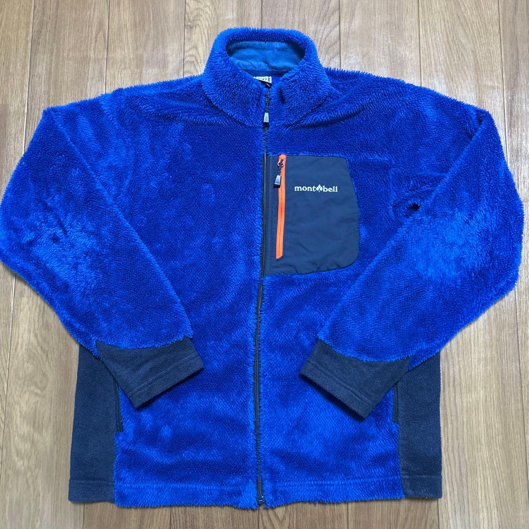 モンベル　キッズフリース　クリマエア ジャケット　160　ブルー青