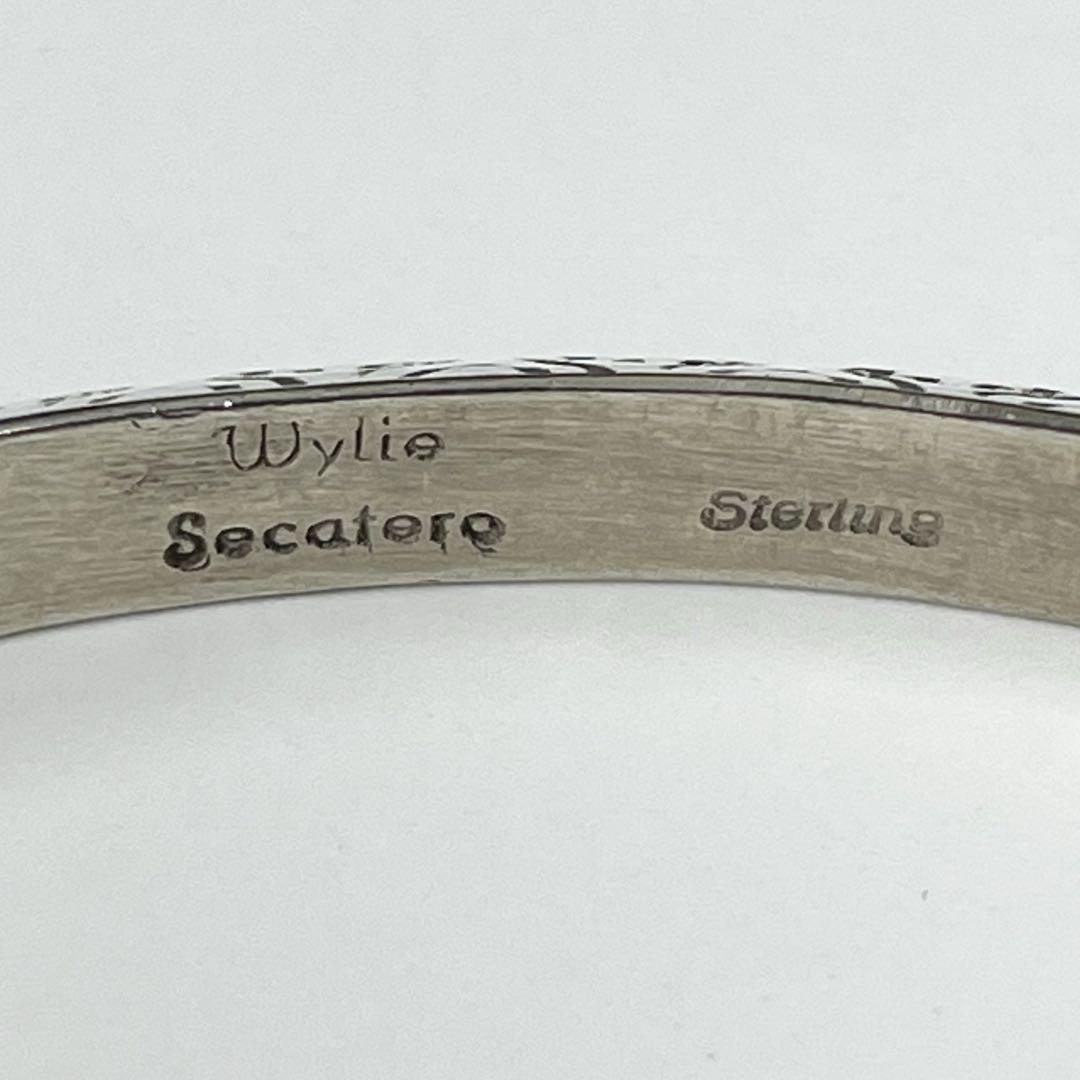 ナバホ族 インディアンジュエリー WYLIE SECATERO シルバーバングル ナバホ族 インディアンジュエリー WYLIE SECATERO シルバー