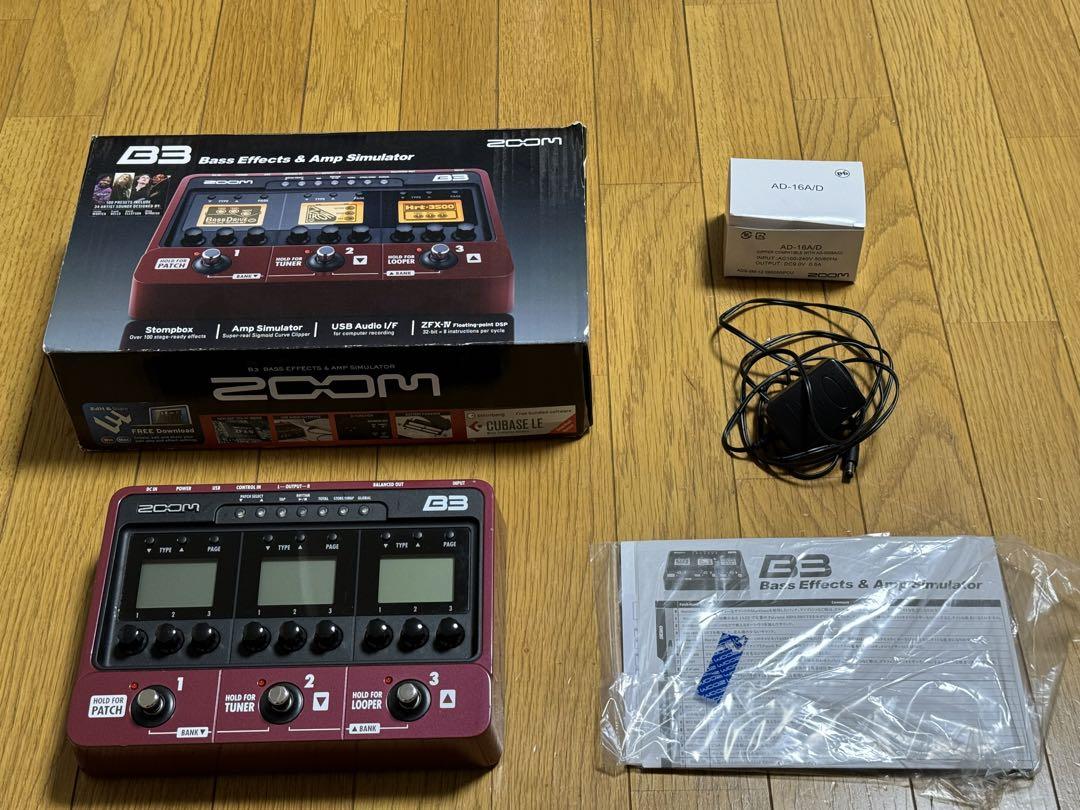 ☆★【タイムセール！】ZOOM B3 ベース用マルチエフェクター【廃盤】★☆
