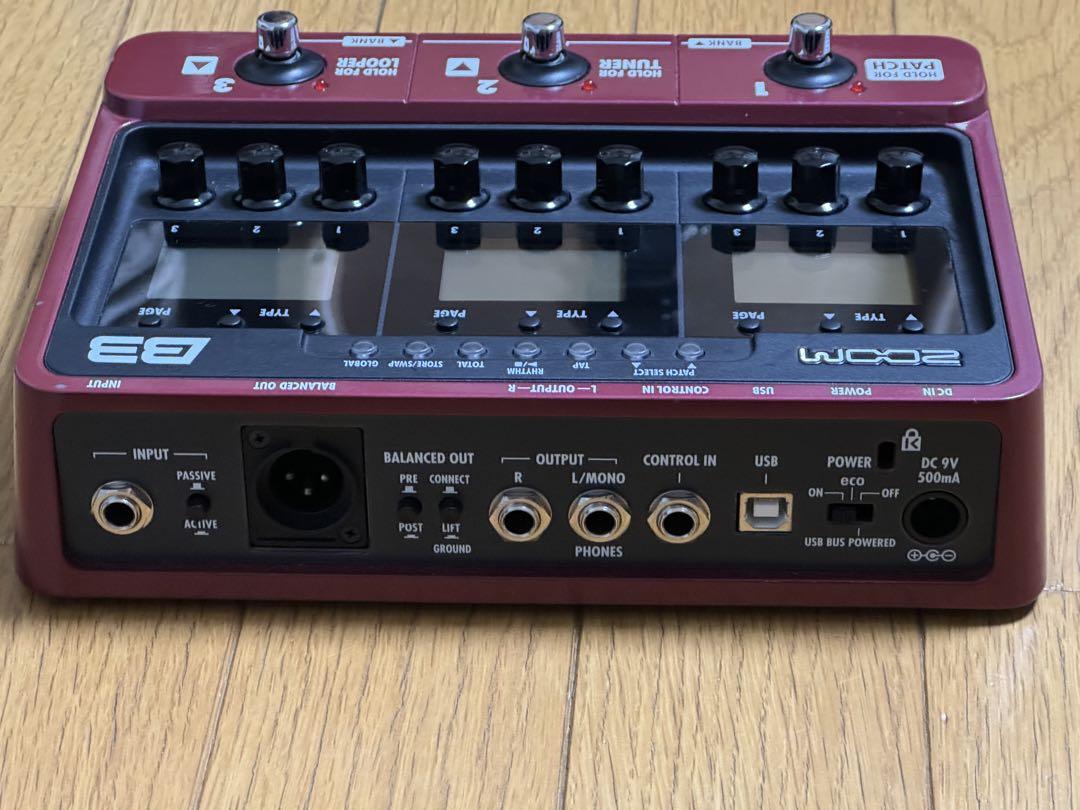 ☆★【タイムセール！】ZOOM B3 ベース用マルチエフェクター【廃盤】★☆