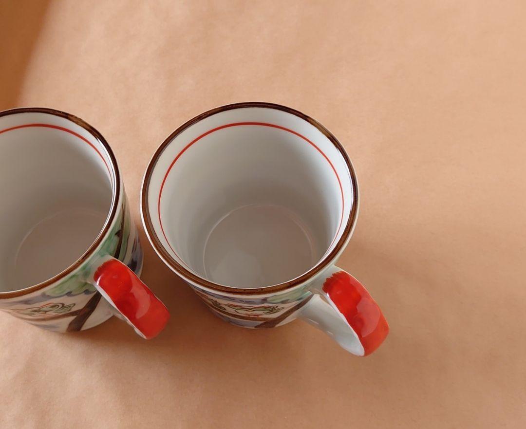 美濃焼 夕立窯 ペア マグカップ コーヒーカップ ふくろう ︎︎☁