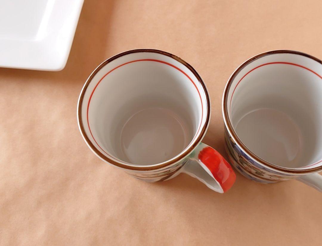 美濃焼 夕立窯 ペア マグカップ コーヒーカップ ふくろう ︎︎☁